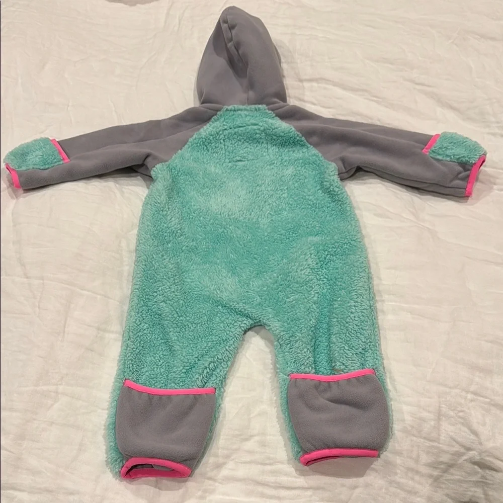 The North Face Gray and Green Footies One Piece - Picture 5 of 5